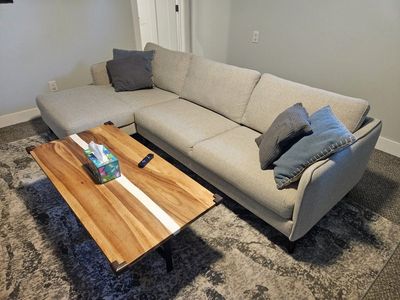 Couch with Chaise Lounge