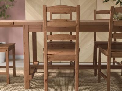 Like New, 4 IKEA JOKKMOKK 22709 WOOD CHAIRS, $20 EACH, MUST BUY ALL FOUR