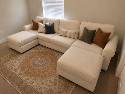 LoveSac Double Chaise Sectional in Cloud Boucle