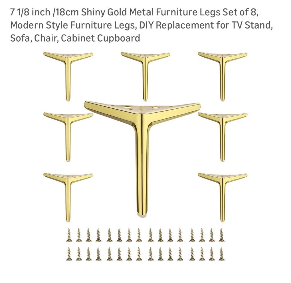 New Gold metal furniture legs Set Of Eight