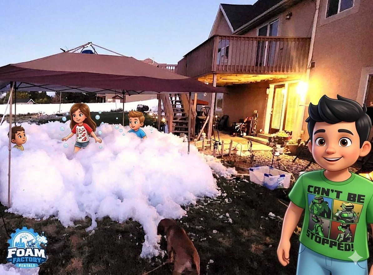 🫧 2-Hour Backyard Foam Party — The Hit of the Summer! (Foam Factory Rentals)