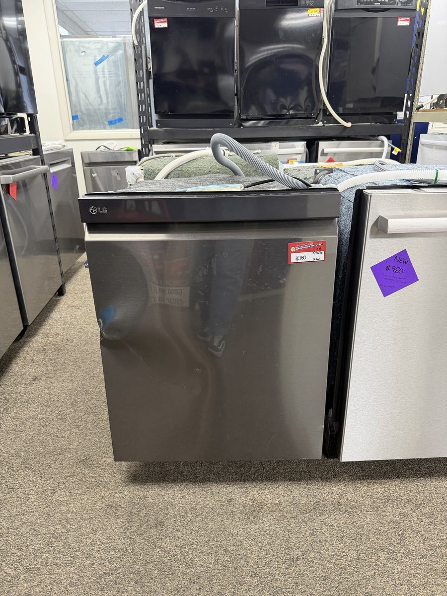 LG Stainless Steel Built-In Dishwasher - Used, Dent on Side, Full Interior Racks