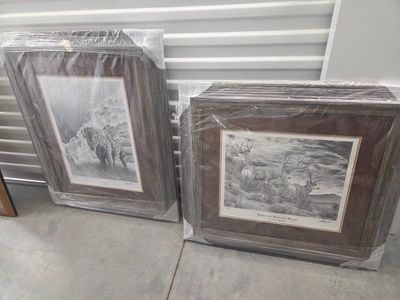 Assorted Framed Art & Prints - Wildlife, Insects, Historical Figures, Rustic Decor (Mixed Lot)
