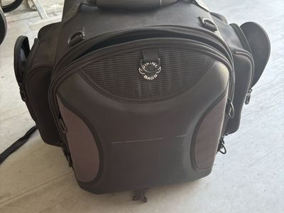 Viking Bags Motorcycle Sissy Bar Bag - Black Storage & Travel Luggage
