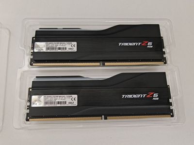 G.SKILL Trident Z5 RGB Series 96GB (2 x 48GB) DDR5 6400 Desktop Memory - F5-6400J3239F48GX2-TZ5RK- Excellent Condition