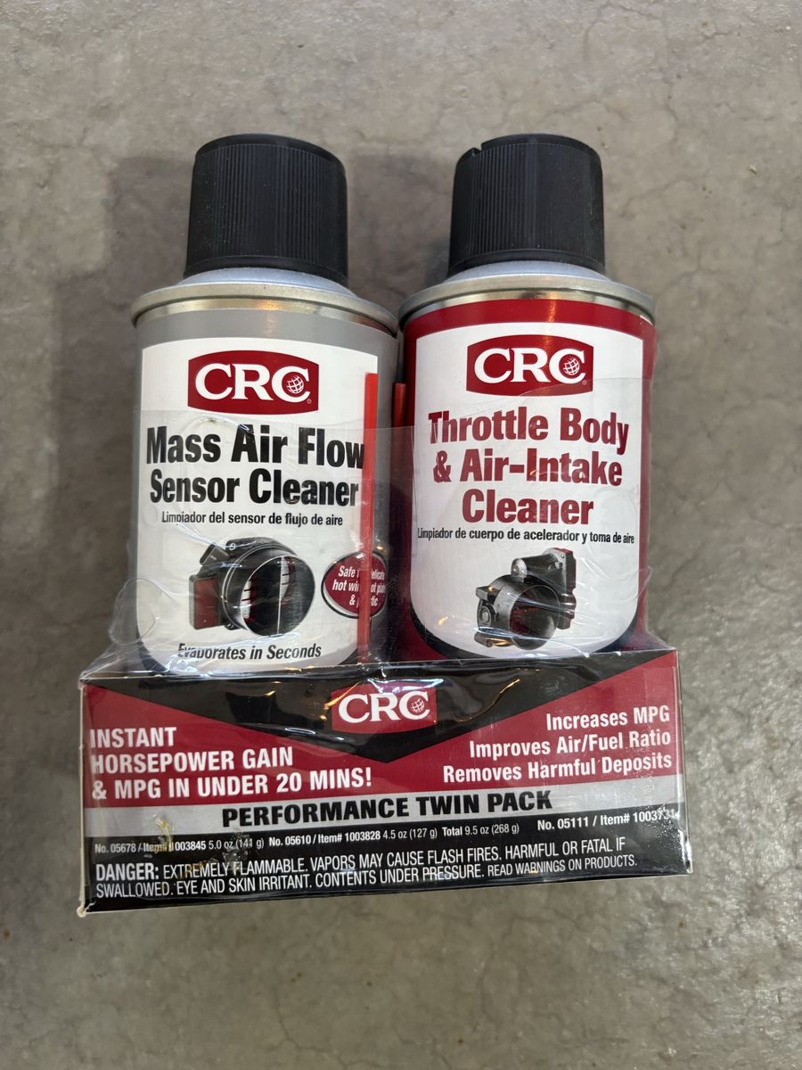 CRC Performance Twin Pack: Mass Air Flow Sensor & Throttle Body & Air-Intake Cleaner