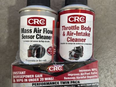 CRC Performance Twin Pack: Mass Air Flow Sensor & Throttle Body & Air-Intake Cleaner