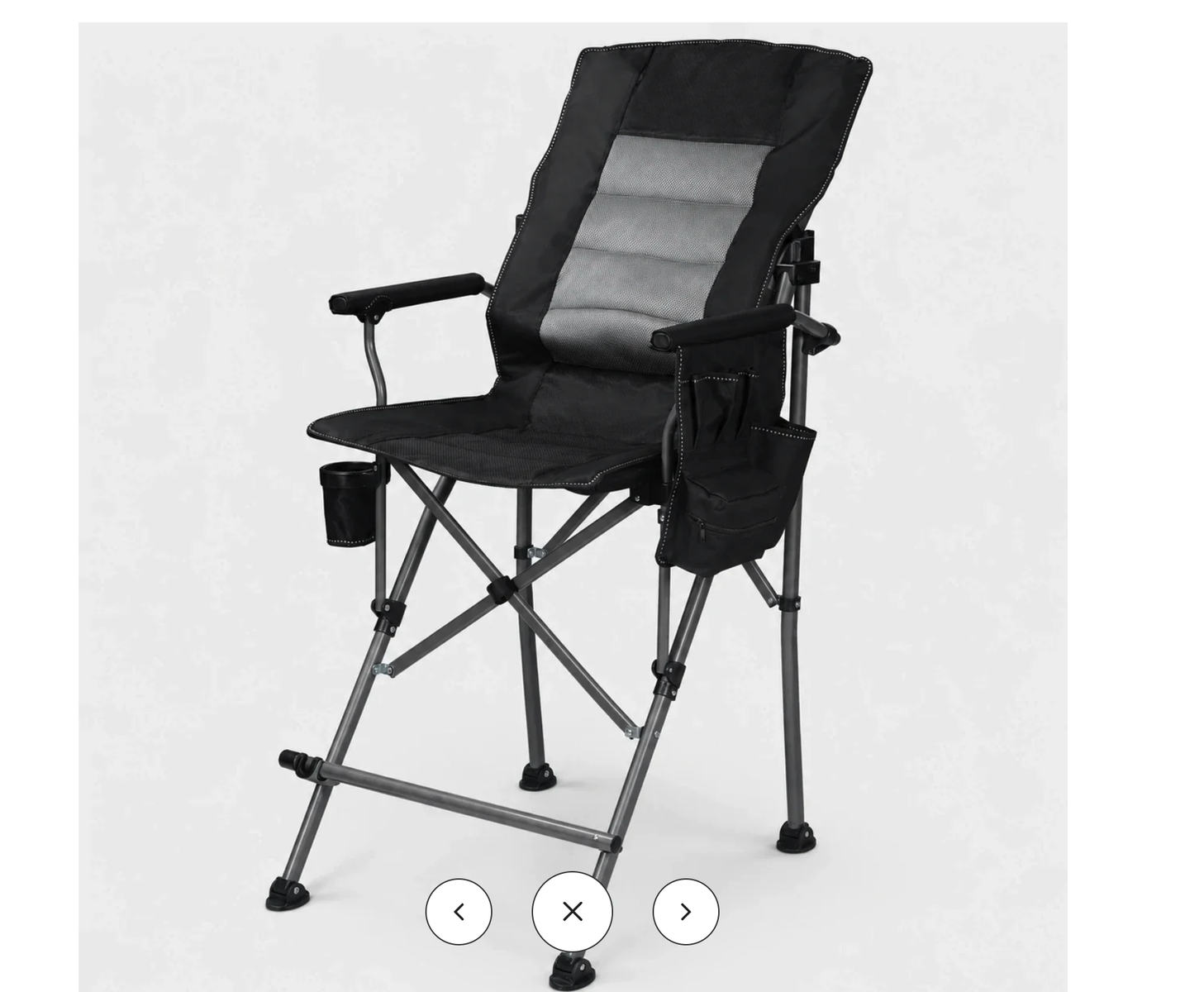 New in box, Extra Tall Folding Chair With Adjustable Backrest For Adults 330lbs