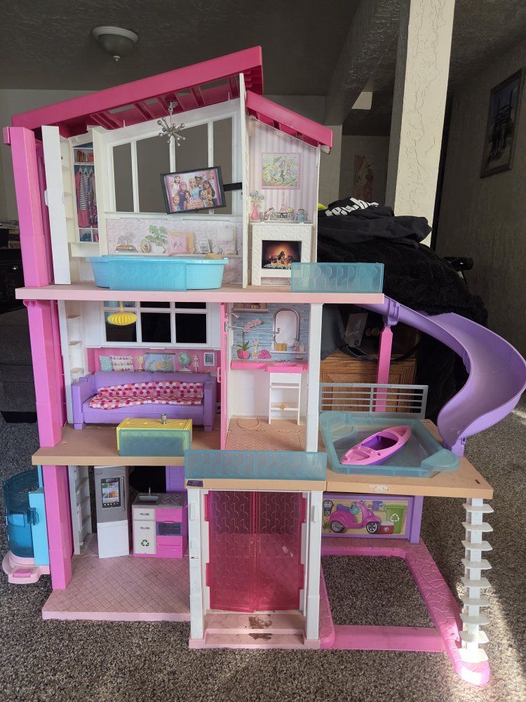 Barbie Dreamhouse with Slide and tons of accessories