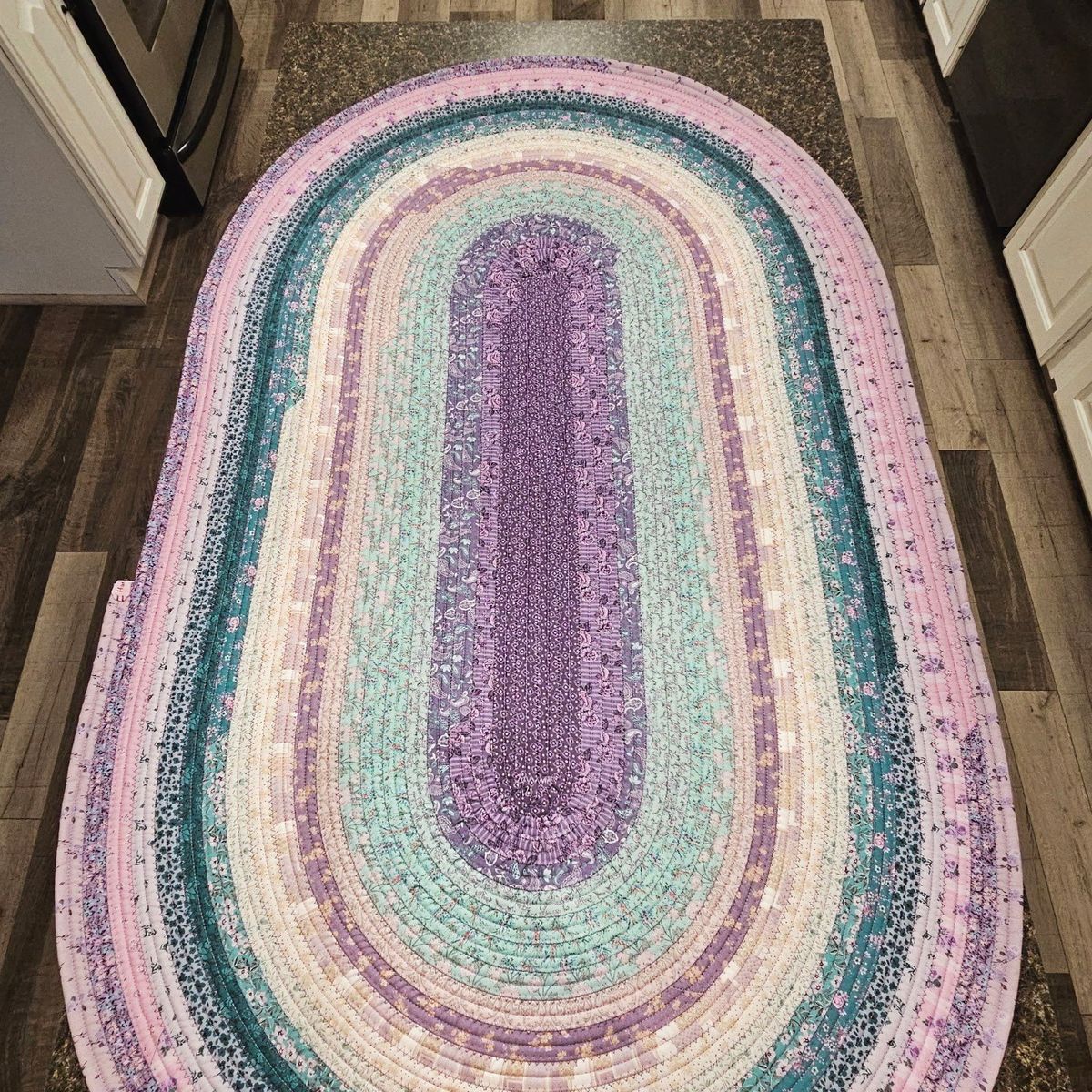 Homemade jelly roll rug