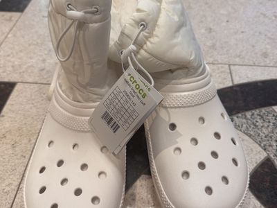 Crocs Classic Lined Neo Puff Boot White - Men's Size 13 NWT