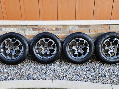 OEM 17" Carbonized Gray Alloy Wheels & Tires from 2022 Ford Maverick XLT - Take Offs