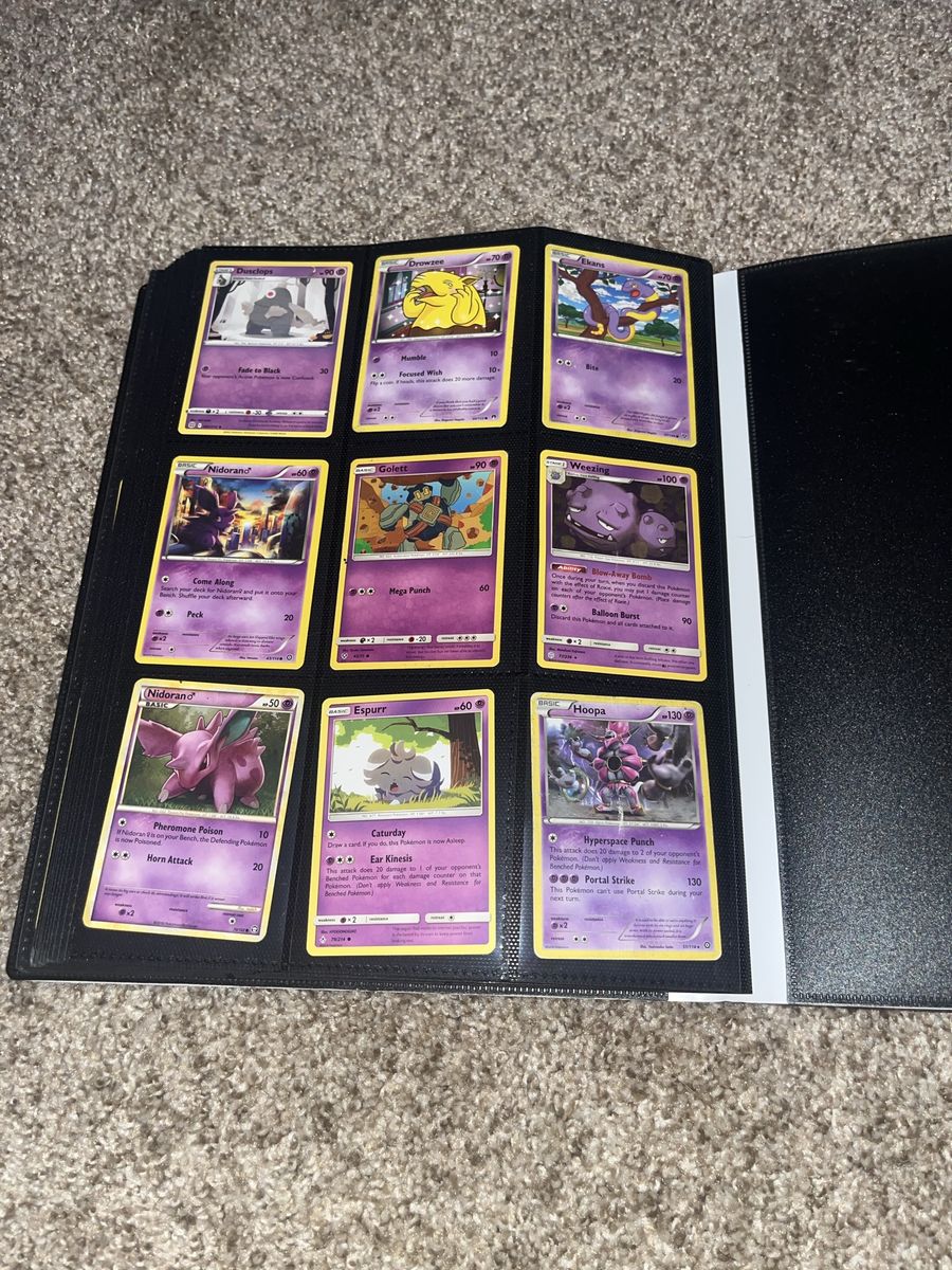 Assorted Pokémon TCG Cards Collection Lot with Binder