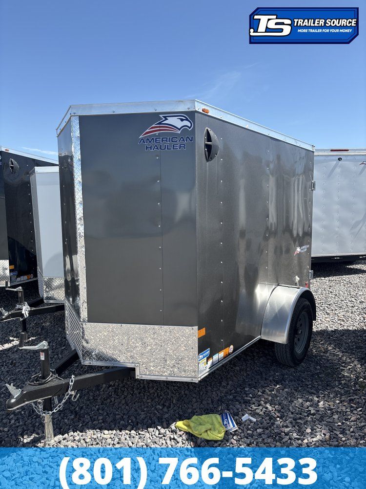 5x8 American Hauler Arrow Deluxe Enclosed Cargo Trailer - 6'0" Interior - 3.5K GVWR - Barn Doors, Side Door