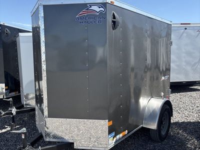 5x8 American Hauler Arrow Deluxe Enclosed Cargo Trailer - 6'0" Interior - 3.5K GVWR - Barn Doors, Side Door