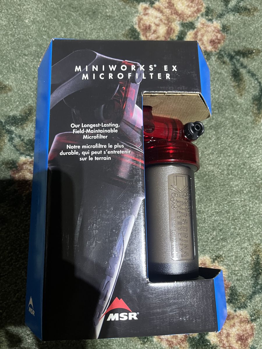 MSR miniworks Ex Water Filter Backpacking