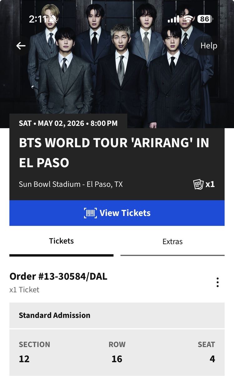 BTS Tickets