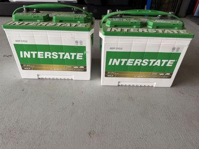 Interstate 24M Deep Cycle 12v batteries (2)