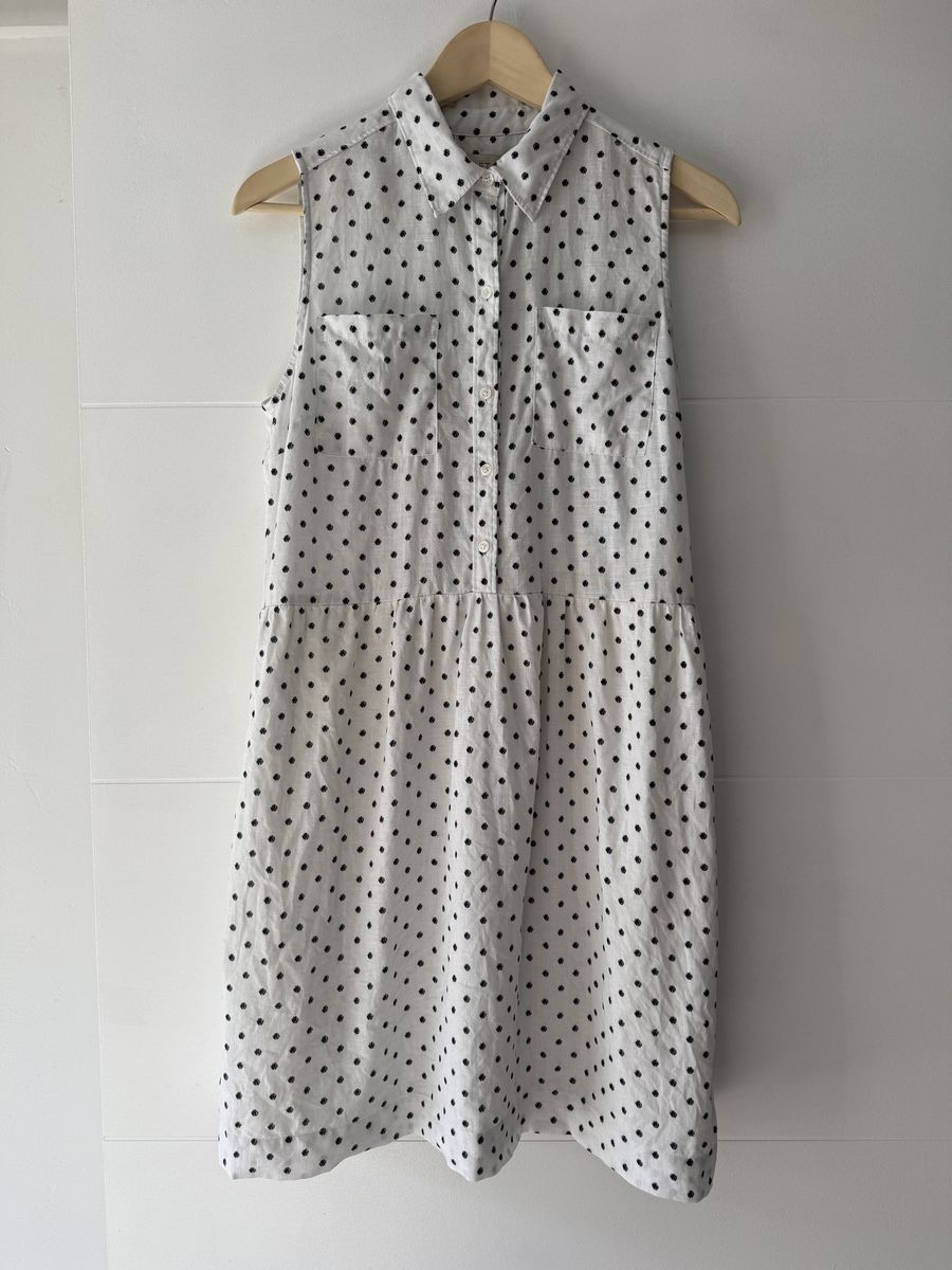 Ann Taylor Loft sleeveless linen dress size 6