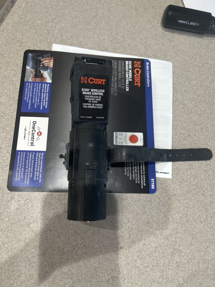 CURT Echo 51180 Wireless Mobile Trailer Brake Controller - Bluetooth iOS/Android Compatible