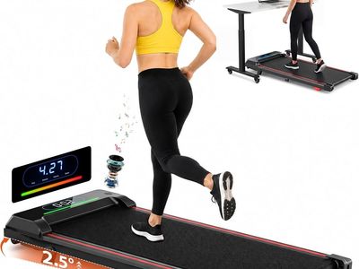 Under Desk Treadmill / Walking Pad - 250 lbs capacity - Incline - RGB & Bluetooth - Hifi wireless speakers - App connectivity