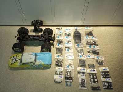 Brushless ECX Ruckus w/ parts lot