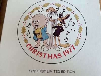 Vintage 1977 Looney Tunes Christmas Collector Plate First Limited Edition Dave Grossman Designs In Box