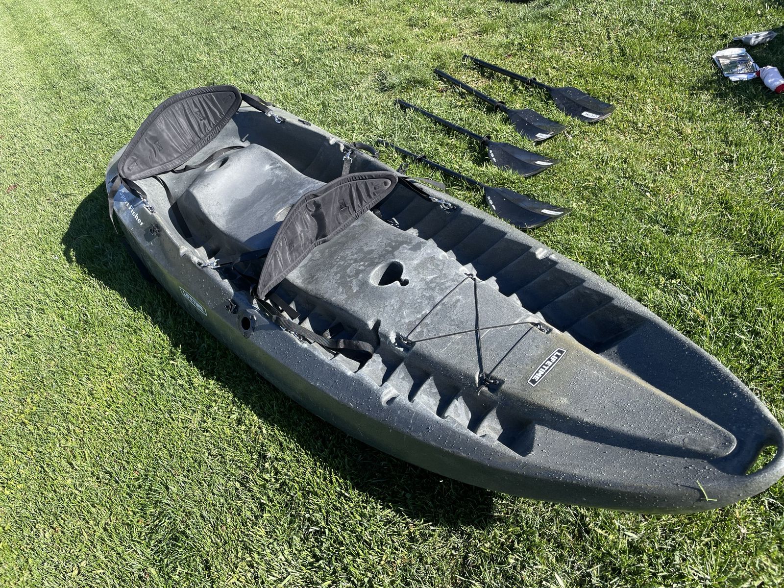 Lifetime Sport Fishing 100 tandem two person kayak