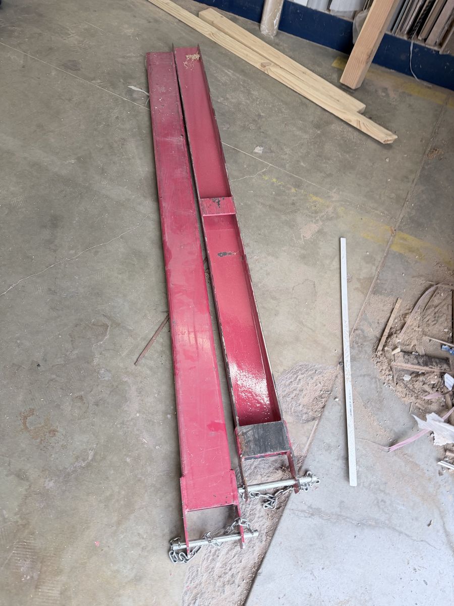 Heavy Duty Red Forklift Extensions 84-inch