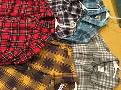 MENS MEDIUM FLANNEL SHIRTS $15 EACH