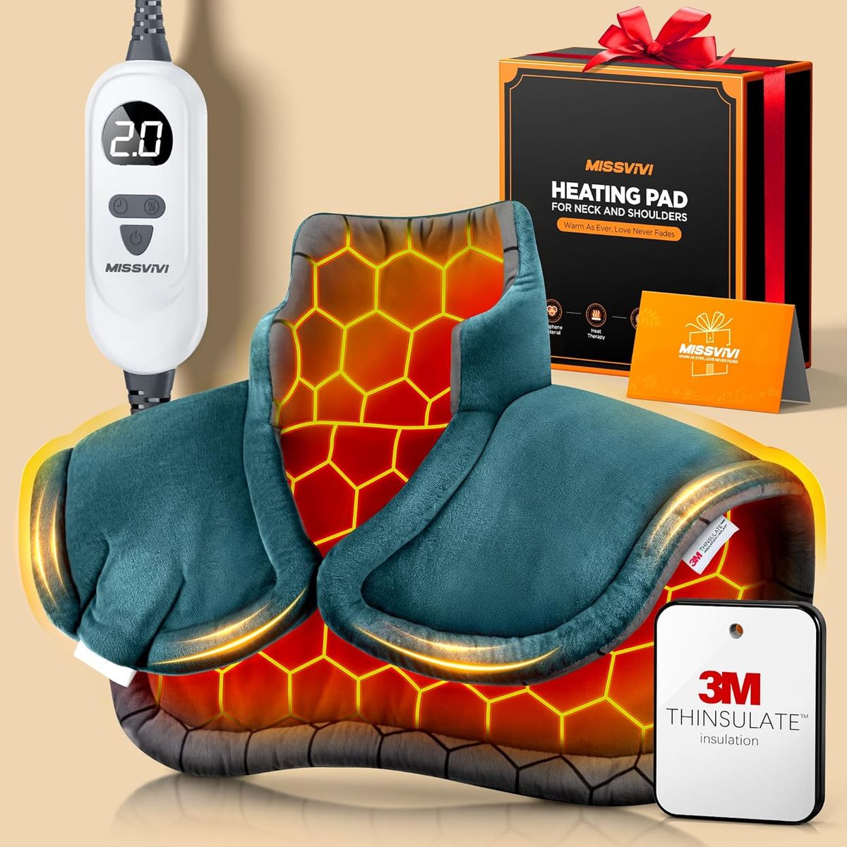 *New* Weighted Heating Pad for Neck and Shoulder Pain Relief