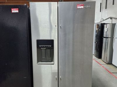 LOW PRICE GUARANTEED! WHIRLPOOL STAINLESS STEEL SIDE BY SIDE FRIDGE