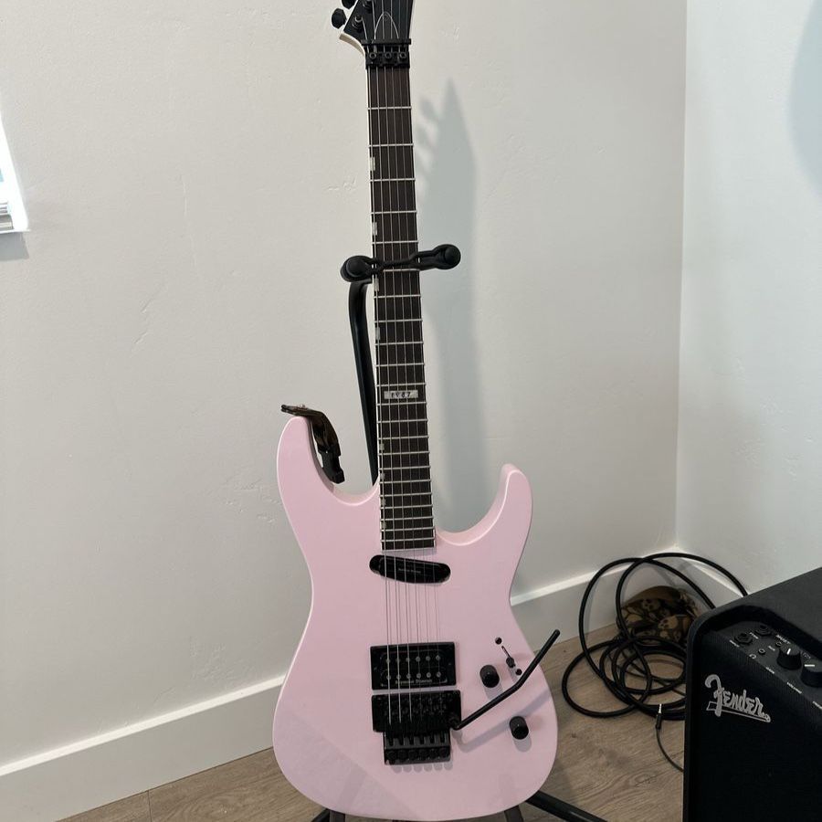 ESP LTD M-1 Custom '87 Electric Guitar Pastel Pink Floyd Rose Seymour Duncan