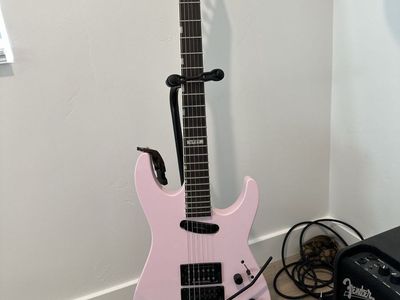 ESP LTD M-1 Custom '87 Electric Guitar Pastel Pink Floyd Rose Seymour Duncan