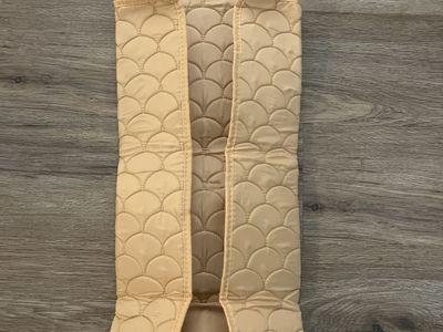 Otami Quilted Changing Pad Portable Tan Scalloped Design Travel Mat
