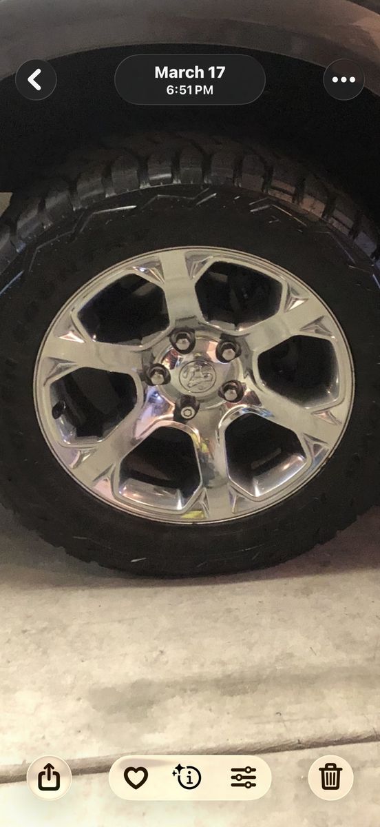 4 275/60 R20 Wheels with tires for Dodge Ram 1500