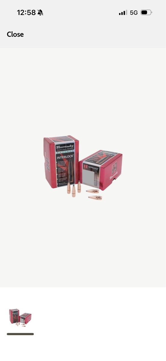 Hornady 30 Cal 165 grain InterLock Reloading Bullets