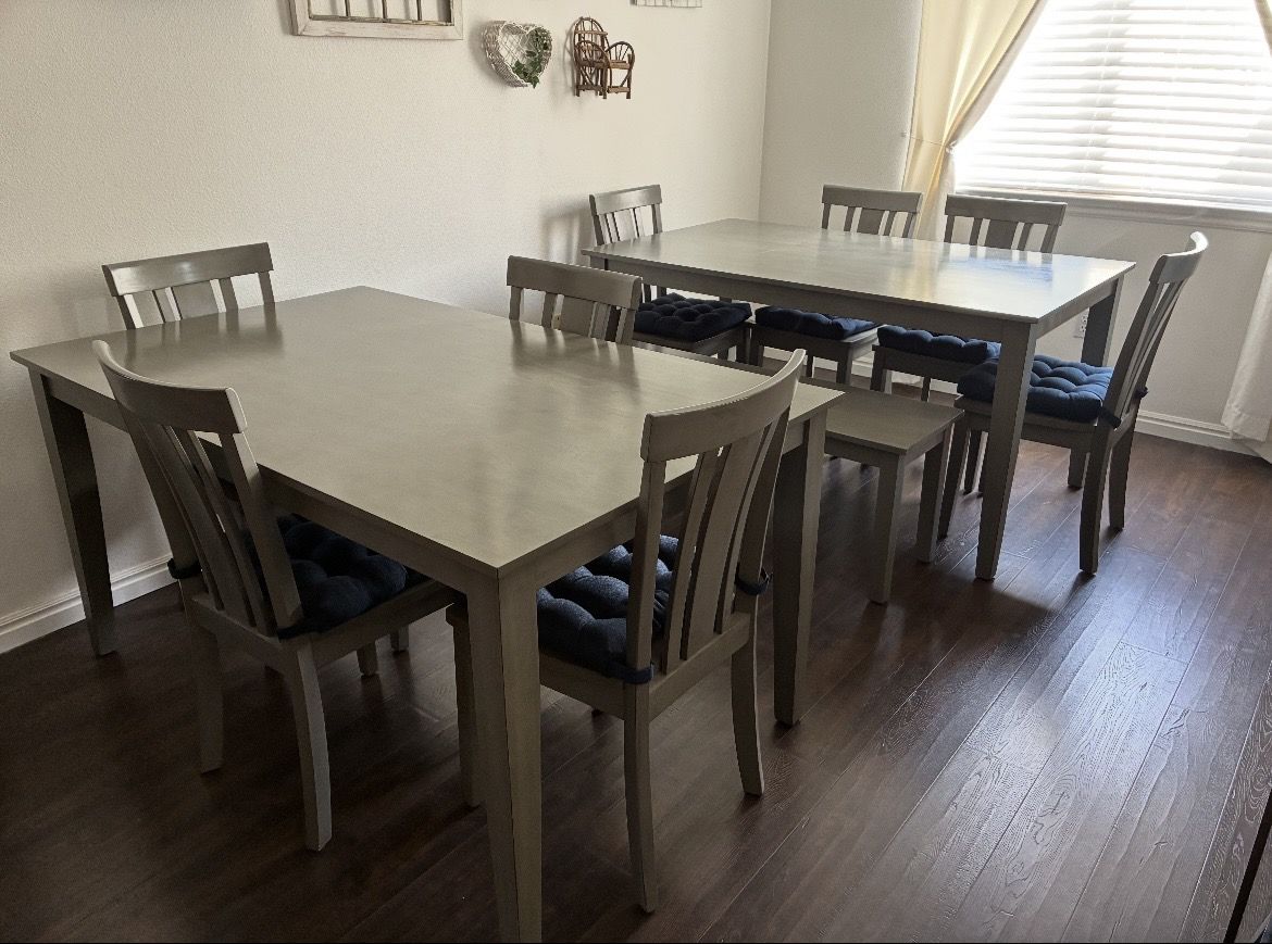 Light Grey Flexible Dining Room Set – Buy Whole Set or Half