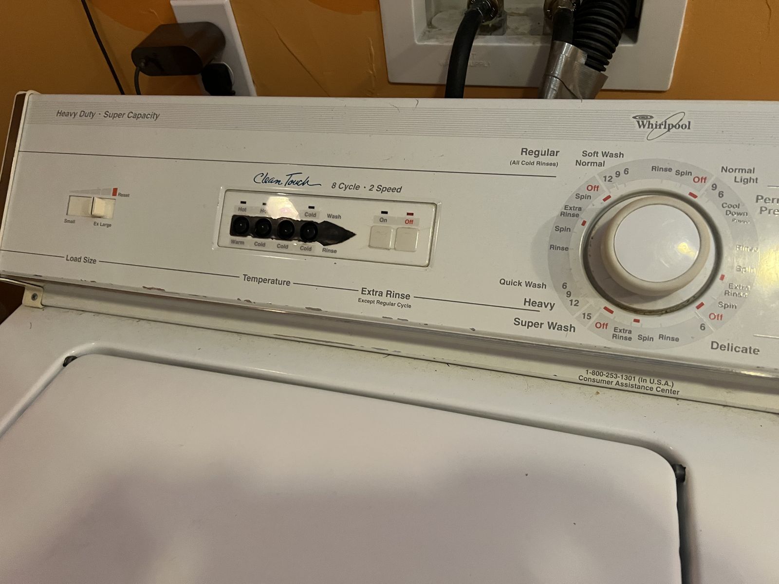Whirlpool top load washer