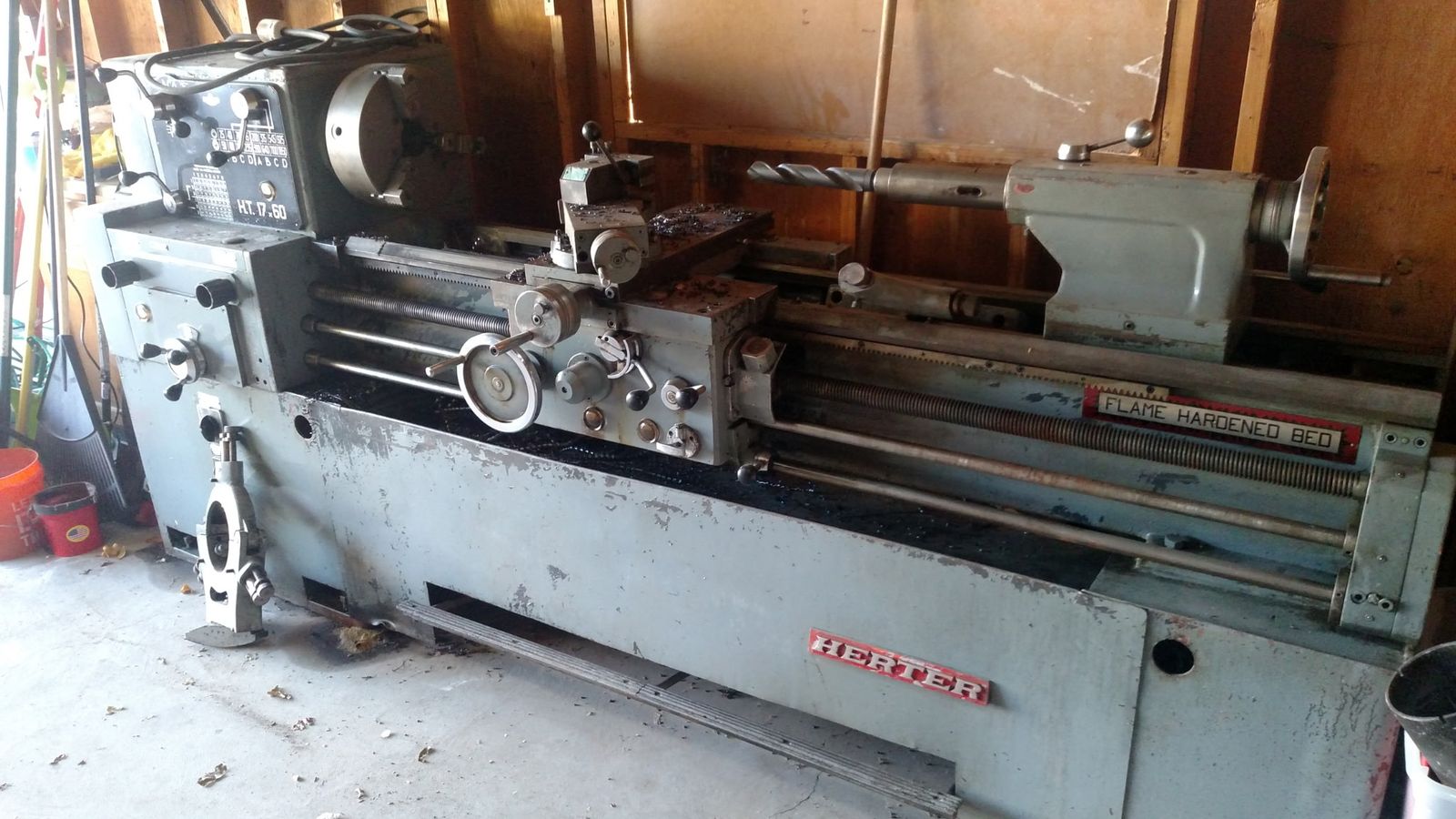 Herter Precision Metalworking Lathe JH1752 10 ft long 4 1/2 ft high