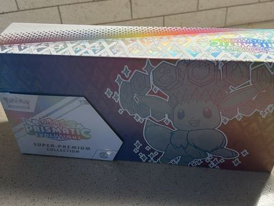 Pokemon Scarlet & Violet Prismatic Evolutions Super Premium Collection Box SEALED Eevee