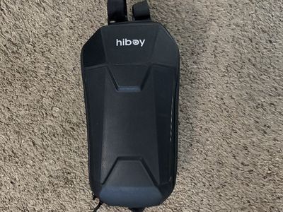 Hiboy Scooter Front Storage Bag - Black, Hard Shell Case for Electric Scooters
