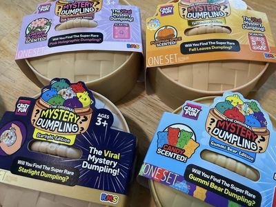 Crazy Fun The Original Viral Mystery Dumpling Scented Toys Set of 4 Assorted Editions