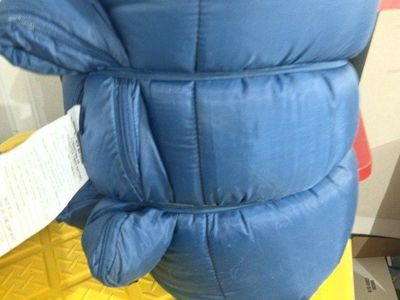 Blue Roll-Up Sleeping Bag with Zipper