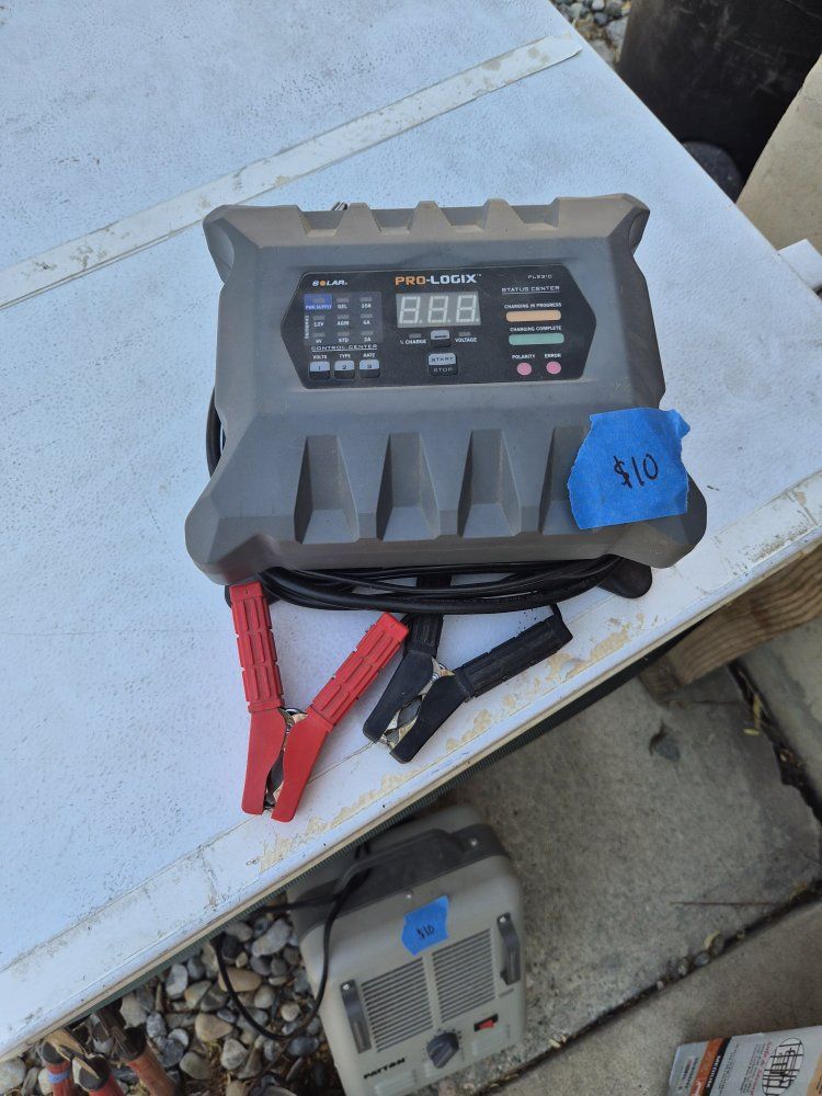 SOLAR PL2310 Pro-Logix 10/6/2A 6V/12V Battery Charger Maintainer Jumper