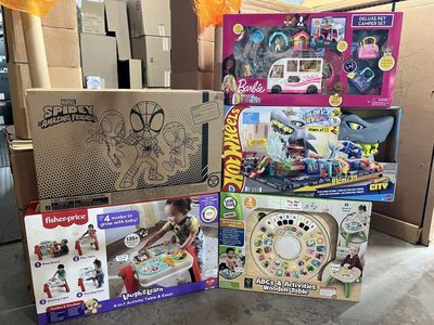 NEW: Barbie, Fisher Price, Hot Wheels, Leap Frog, Disney Spidey Toys