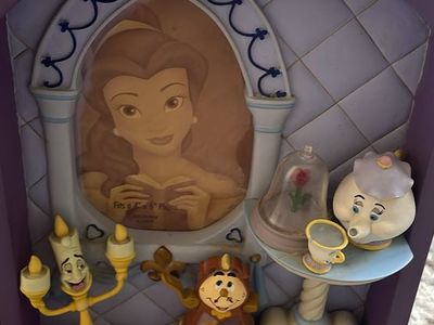 Beauty And The Beast 3D Picture Frame 7.5x6 Multicolored Picture Opening 4x3