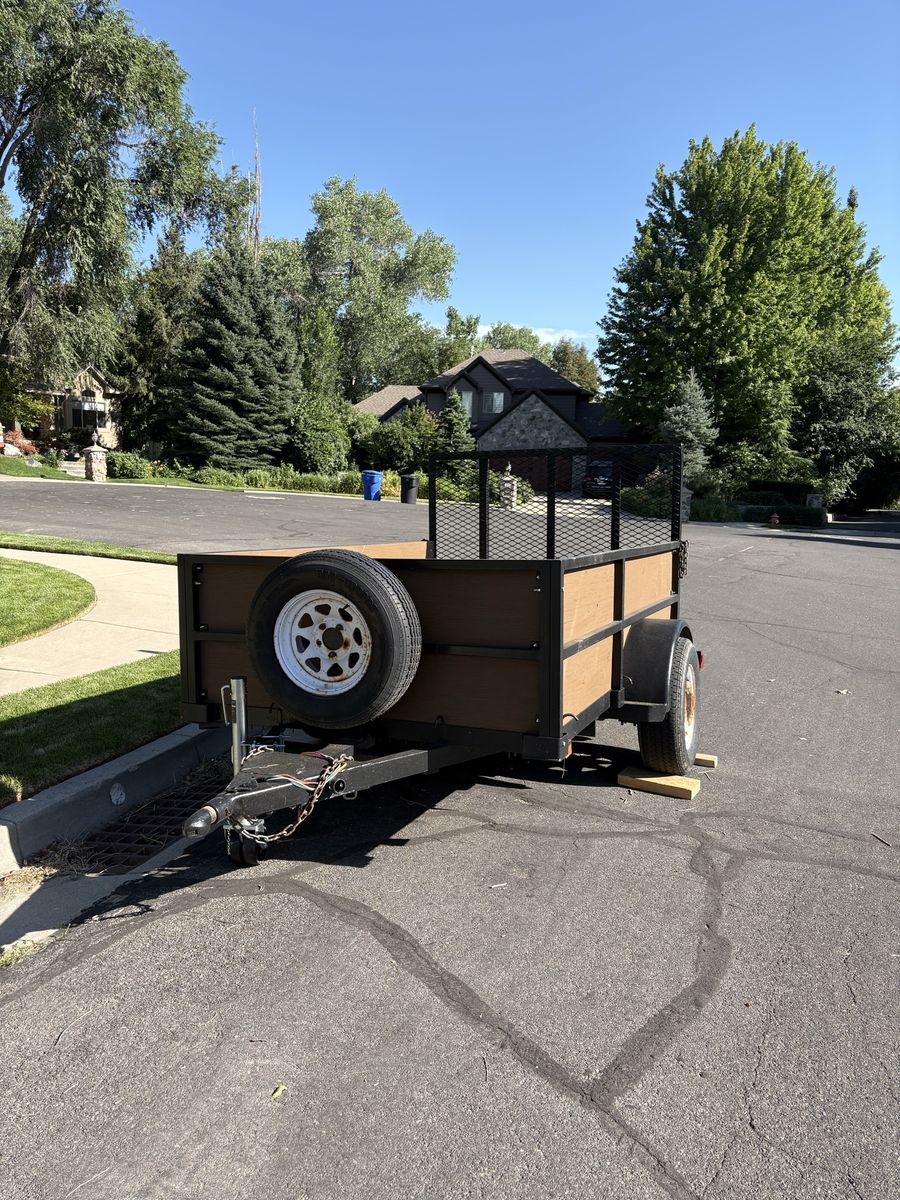 5’5 x 8 box trailer with two inch ball