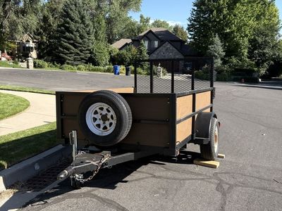 5’5 x 8 box trailer with two inch ball
