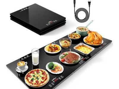 Electric Food Warming Tray 3-in-1 Buffet Warmer Glass 35”
